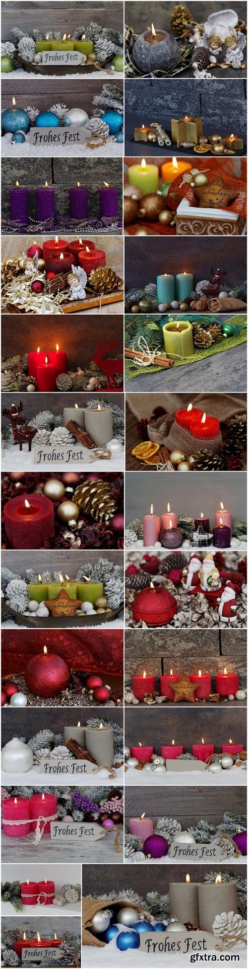 Beautiful Christmas Decorations 4 - 25xUHQ JPEG Photo Stock