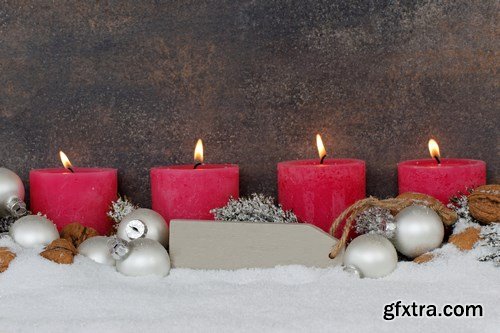 Beautiful Christmas Decorations 4 - 25xUHQ JPEG Photo Stock