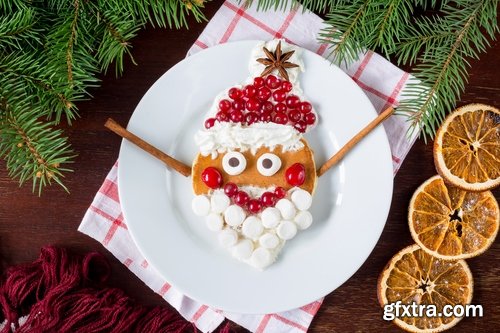 Collection of festive christmas new year food sweetness turkey 25 HQ Jpeg