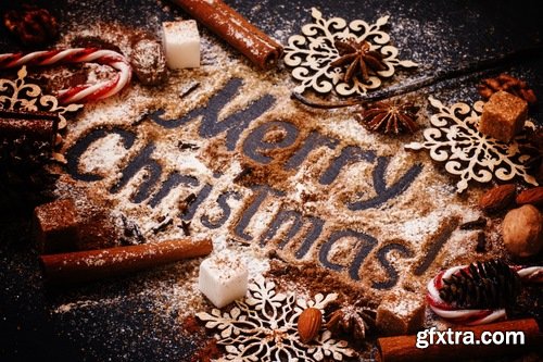 Collection of festive christmas new year food sweetness turkey 25 HQ Jpeg