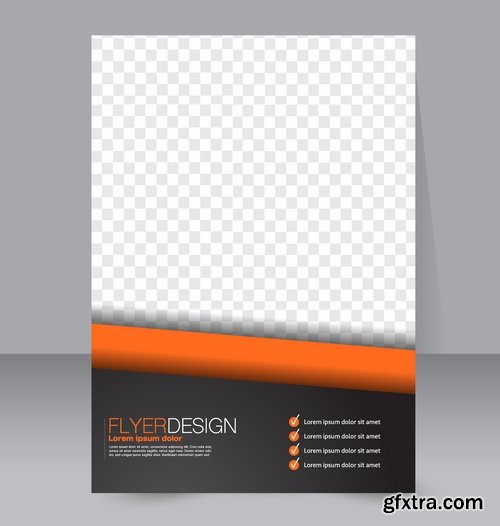 Collection book cover journal notebook flyer card business card banner vector image 22-25 EPS