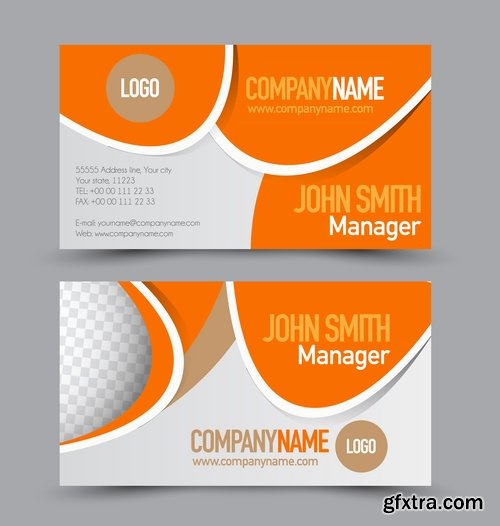 Collection gift certificate business card banner flyer calling card poster 21-25 EPS