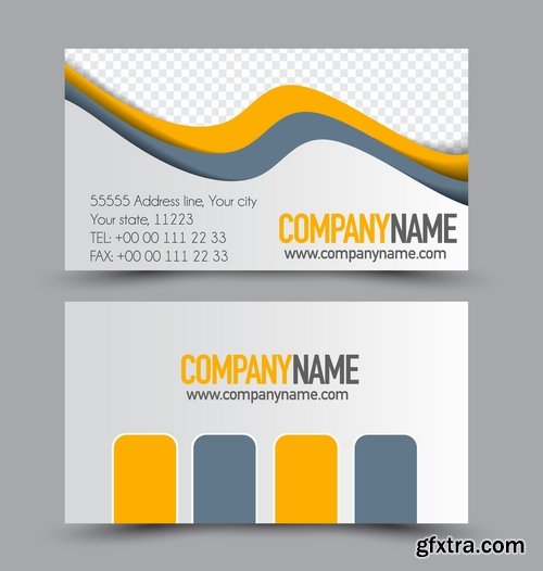 Collection gift certificate business card banner flyer calling card poster 21-25 EPS