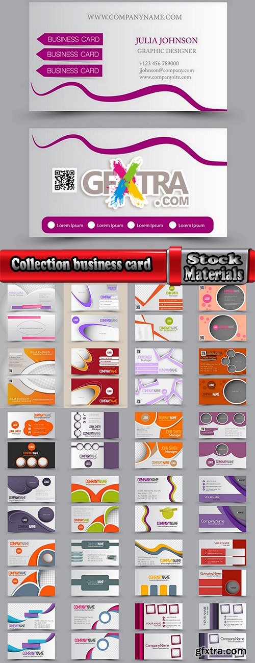 Collection gift certificate business card banner flyer calling card poster 21-25 EPS