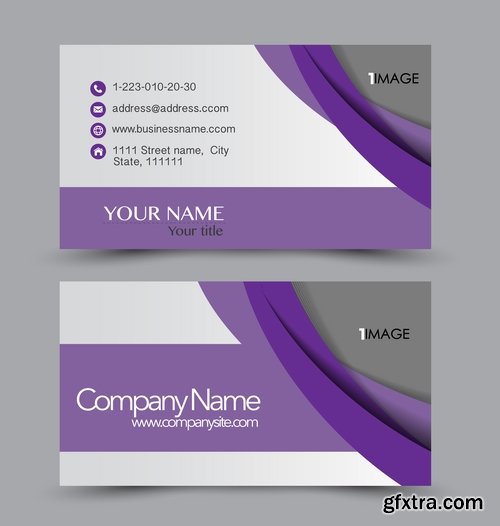 Collection gift certificate business card banner flyer calling card poster 21-25 EPS