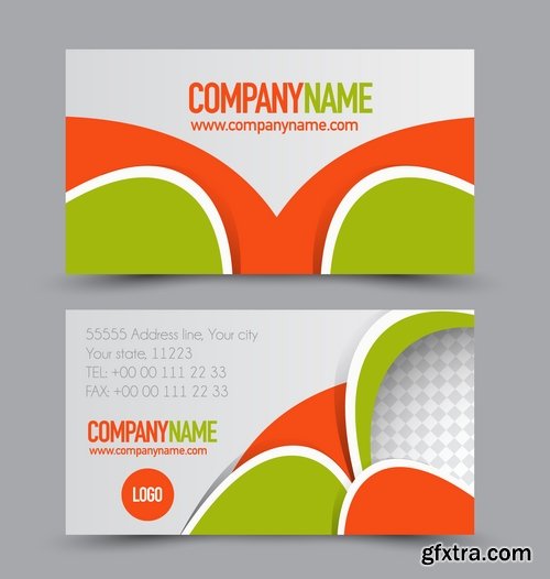 Collection gift certificate business card banner flyer calling card poster 21-25 EPS