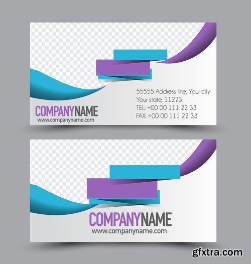 Collection gift certificate business card banner flyer calling card poster 21-25 EPS