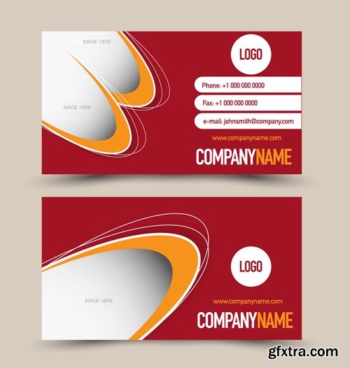 Collection gift certificate business card banner flyer calling card poster 21-25 EPS