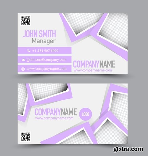 Collection gift certificate business card banner flyer calling card poster 21-25 EPS