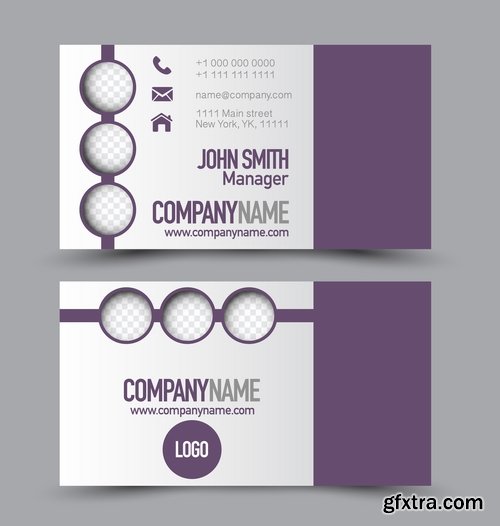 Collection gift certificate business card banner flyer calling card poster 21-25 EPS