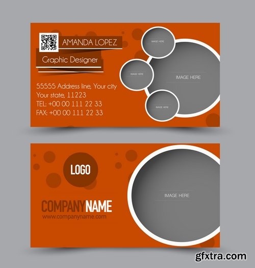 Collection gift certificate business card banner flyer calling card poster 21-25 EPS