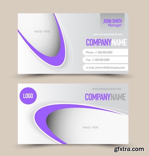 Collection gift certificate business card banner flyer calling card poster 21-25 EPS