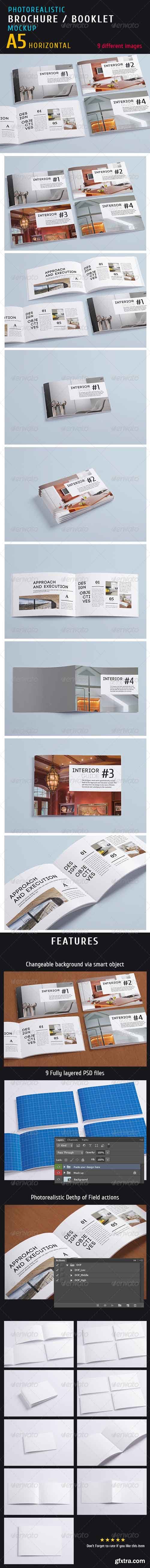 GR - Photorealistic a5 Horizontal Magazine Mock-up 5397657