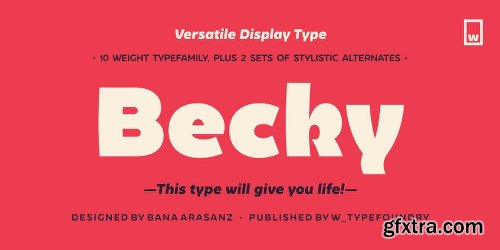 Becky Font Family - 10 Fonts