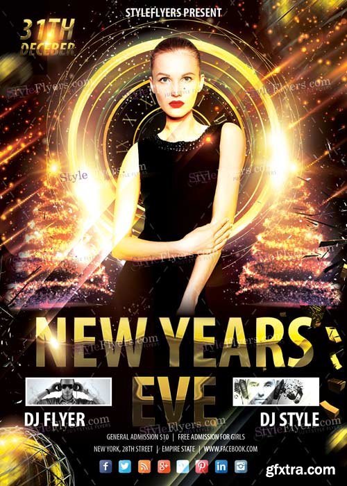 New Years Eve PSD V7 Flyer Template