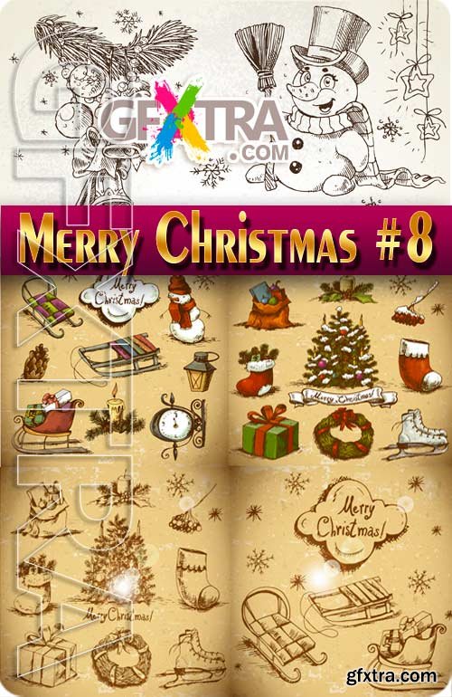 Merry Christmas 2017 #8 - Stock Vector