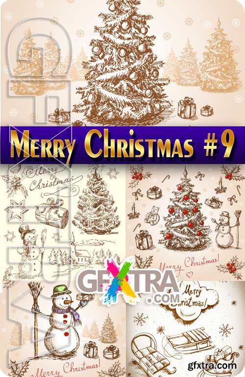 Merry Christmas 2017 #9 - Stock Vector