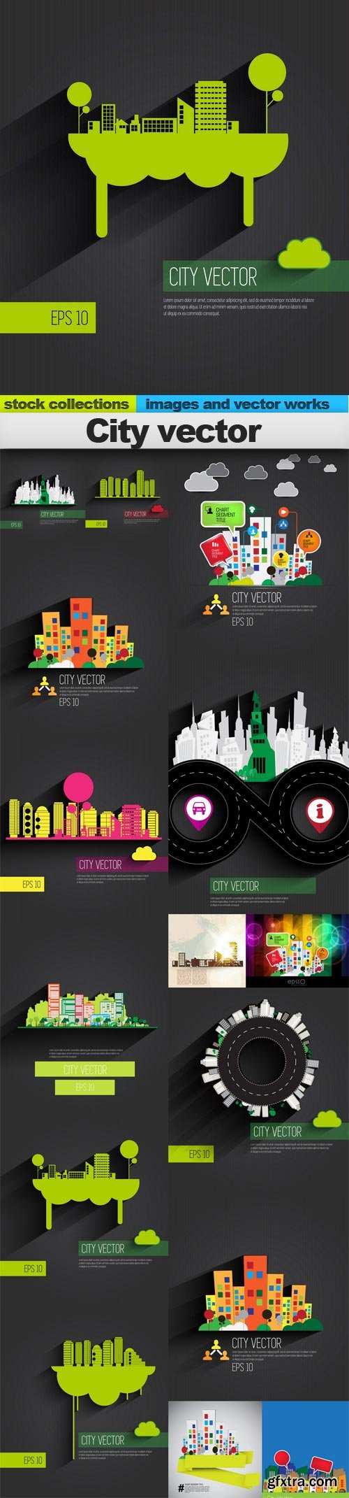 City vector, 15 x EPS