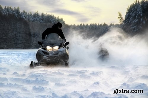 Collection of snowmobiles snow crawler drive a snowmobile trip in the woods 25 HQ Jpeg