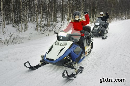 Collection of snowmobiles snow crawler drive a snowmobile trip in the woods 25 HQ Jpeg