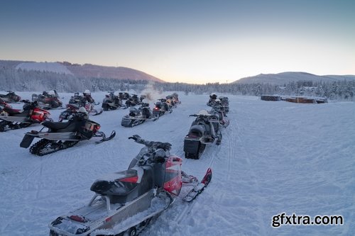 Collection of snowmobiles snow crawler drive a snowmobile trip in the woods 25 HQ Jpeg