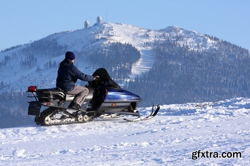 Collection of snowmobiles snow crawler drive a snowmobile trip in the woods 25 HQ Jpeg