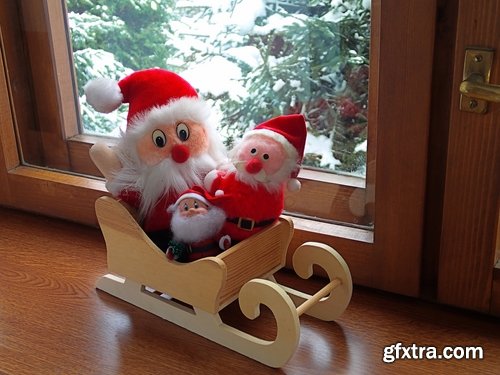 Collection of sled sleigh santa claus holiday vacation snow slide gift 25 HQ Jpeg