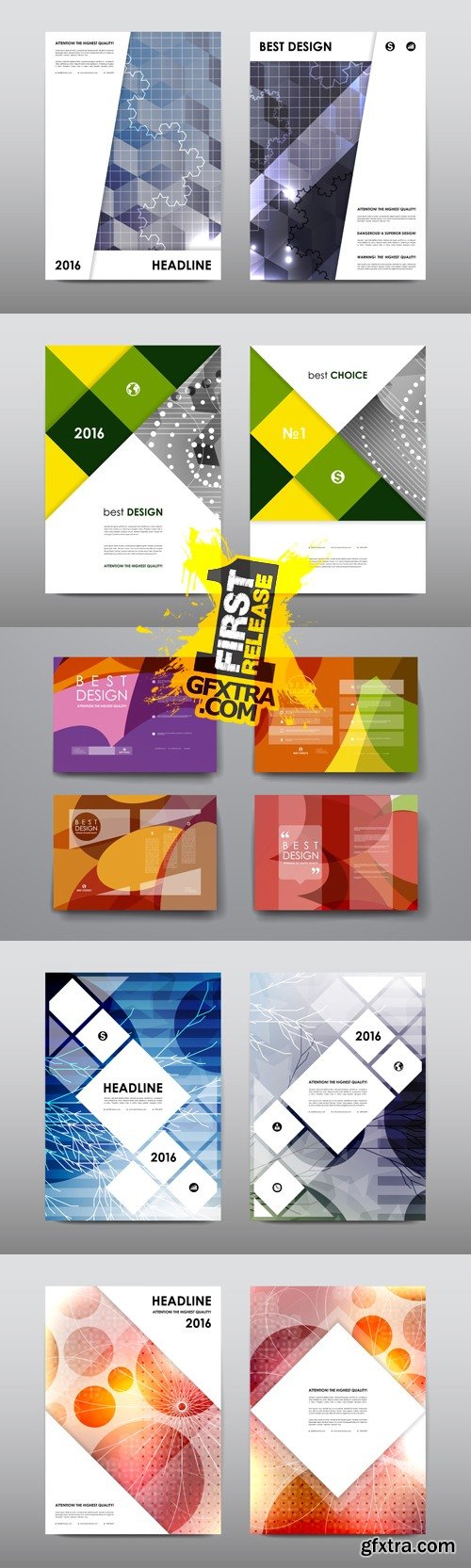 Business Brochure Templates Vector 13