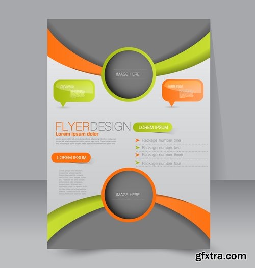 Collection book cover journal notebook flyer card business card banner vector image 24-25 EPS