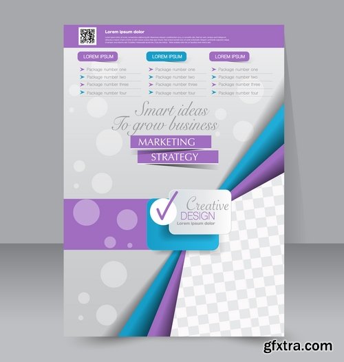 Collection book cover journal notebook flyer card business card banner vector image 24-25 EPS