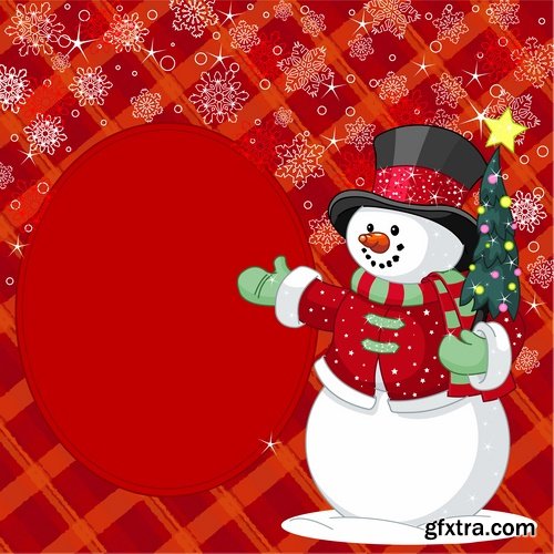 Collection of snow snowman doll decoration 2017 new year christmas 25 EPS