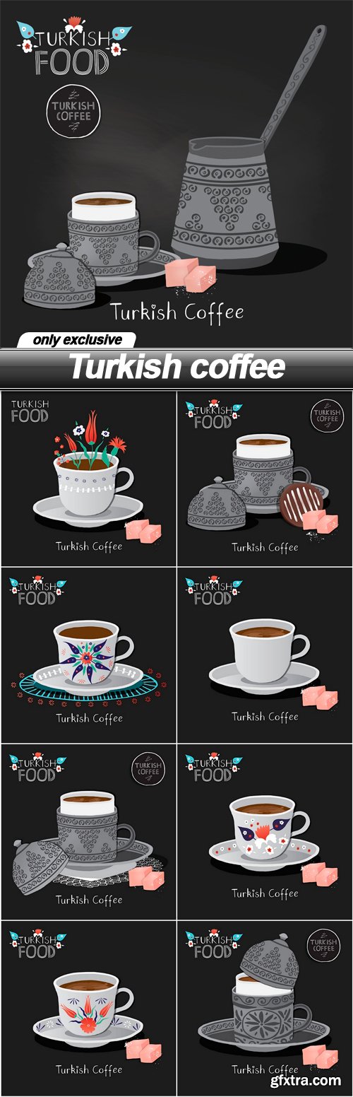 Turkish coffee - 9 EPS