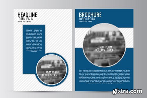 Corporate Templates of Brochures 18 - 20xEPS Vector Stock