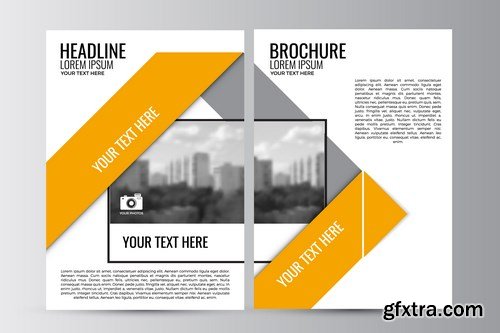 Corporate Templates of Brochures 18 - 20xEPS Vector Stock