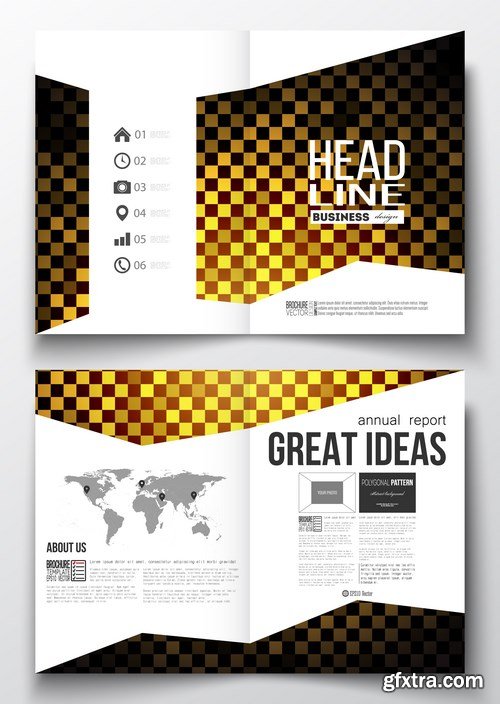 Cover design template, magazine, flyer, booklet or annual report - 26xEPS Vector Stock