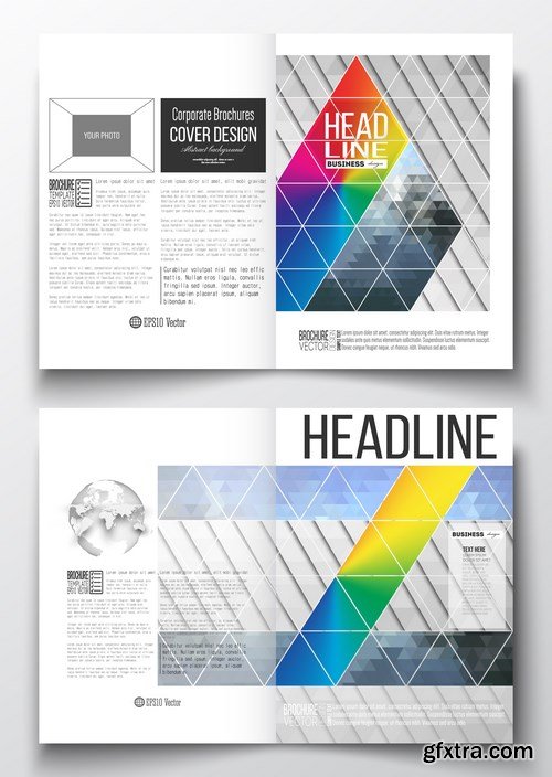 Cover design template, magazine, flyer, booklet or annual report - 26xEPS Vector Stock