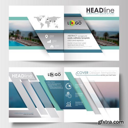 Cover design template, magazine, flyer, booklet or annual report - 26xEPS Vector Stock