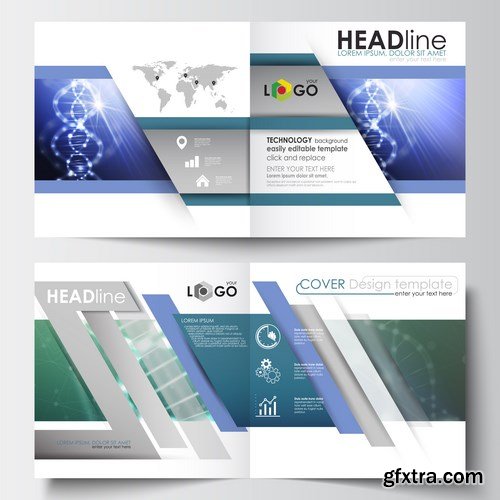 Cover design template, magazine, flyer, booklet or annual report - 26xEPS Vector Stock