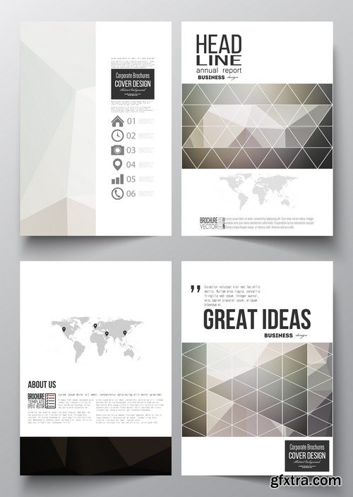 Cover design template, magazine, flyer, booklet or annual report - 26xEPS Vector Stock