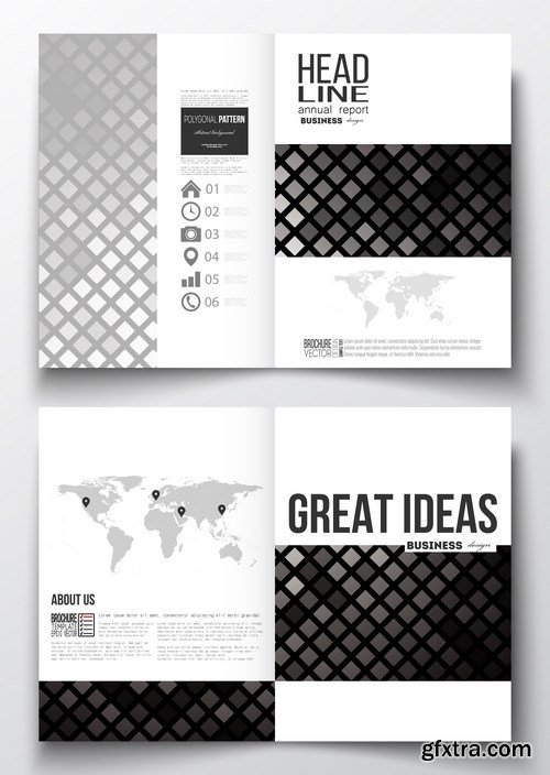 Cover design template, magazine, flyer, booklet or annual report - 26xEPS Vector Stock