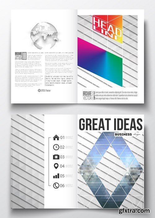 Cover design template, magazine, flyer, booklet or annual report - 26xEPS Vector Stock