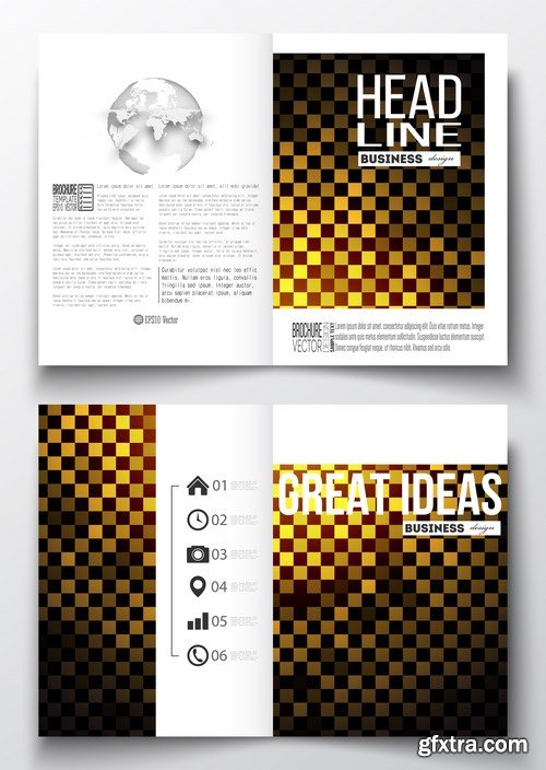 Cover design template, magazine, flyer, booklet or annual report - 26xEPS Vector Stock