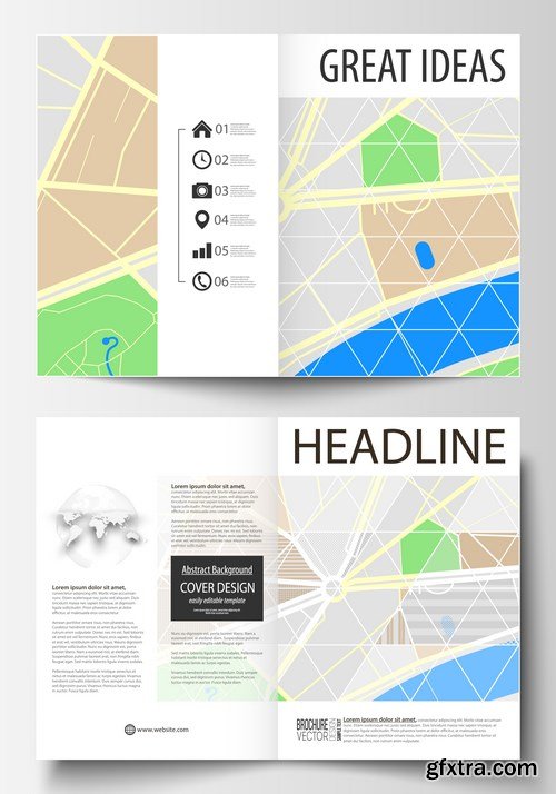 Cover design template, magazine, flyer, booklet or annual report - 26xEPS Vector Stock