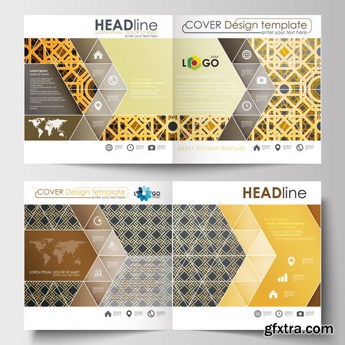 Cover design template, magazine, flyer, booklet or annual report - 26xEPS Vector Stock