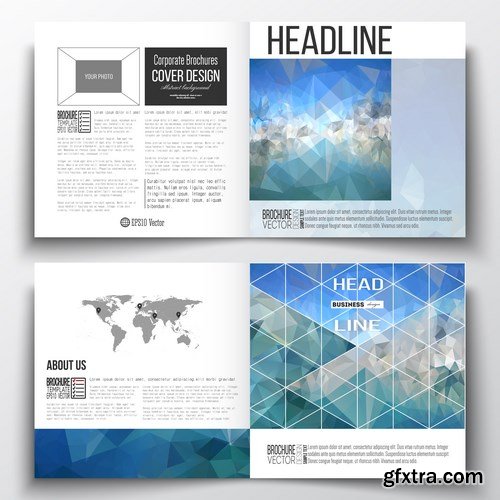 Cover design template, magazine, flyer, booklet or annual report - 26xEPS Vector Stock