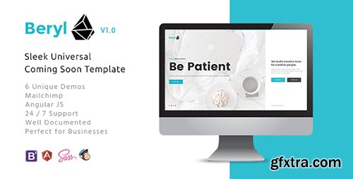 ThemeForest - Beryl v1.0 - Responsive HTML5 Coming Soon Template (Update: 2 September 16) - 17111466