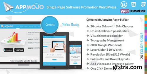 ThemeForest - App Mojo v2.9 - Single Page Software Promotion WordPress Theme - 5847935