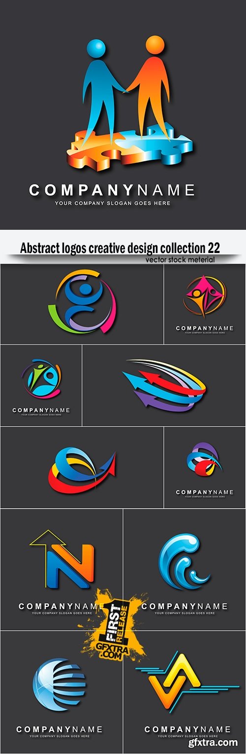 Abstract logos creative design collection 22