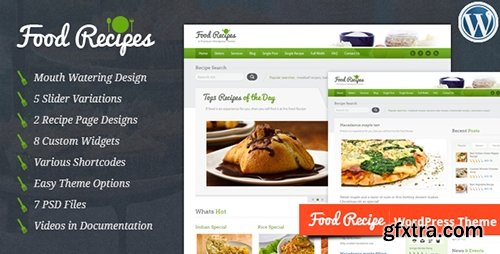 ThemeForest - Food Recipes v2.4.2 - WordPress Theme - 1923882