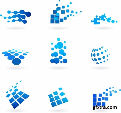 Collection logo icon web design element site 26-25 EPS